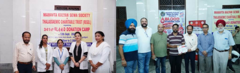 Thalassemic Charitable Trust Organises 341st Blood Donation Camp Collects 58 Units of Blood